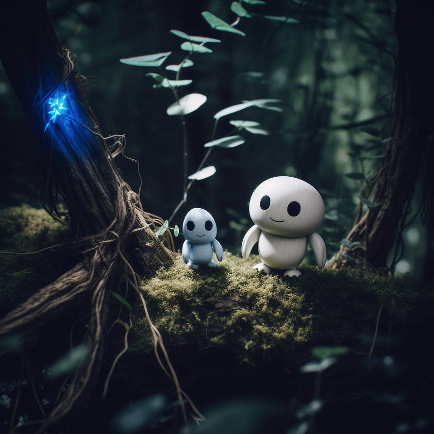 Magical fantasy forest and forest spirits by Coolarts223 on DeviantArt