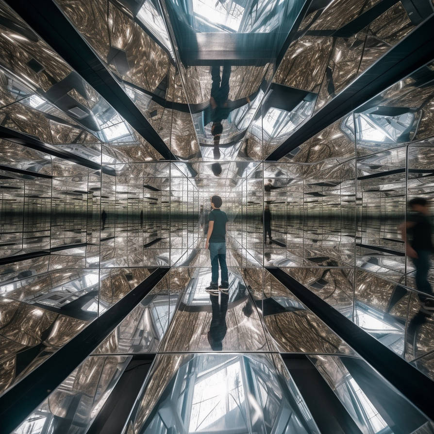 Infinite mirror reflections by Coolarts223 on DeviantArt