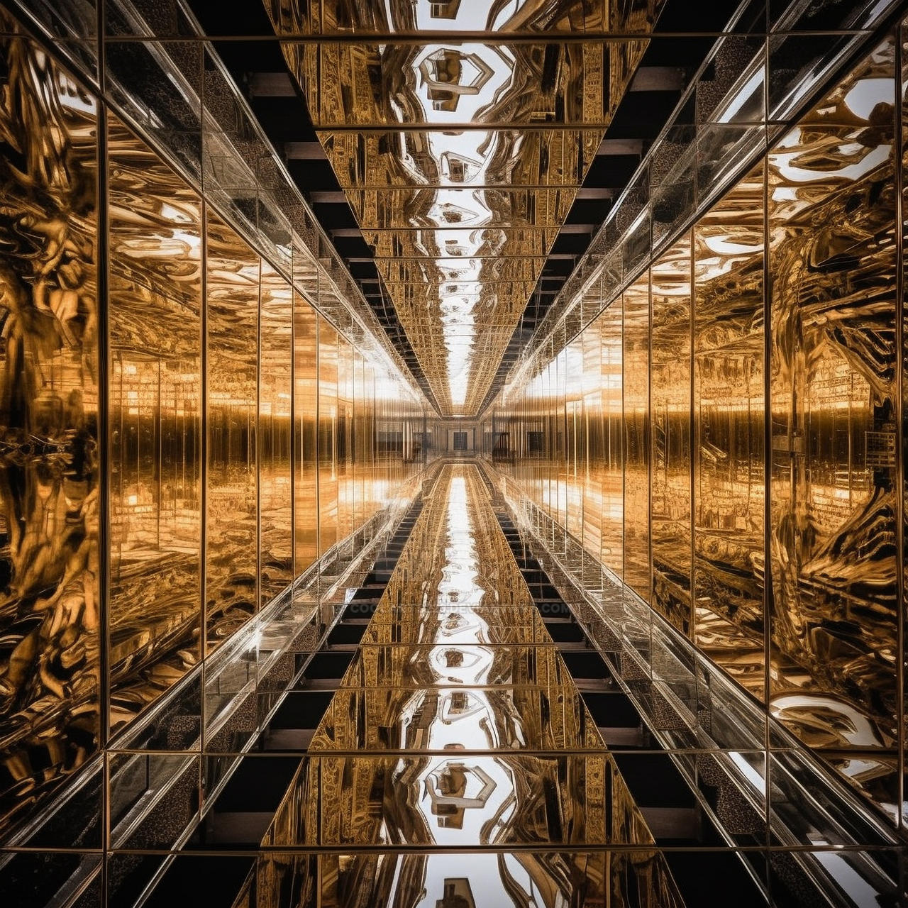 Infinite mirror reflections room by Coolarts223 on DeviantArt