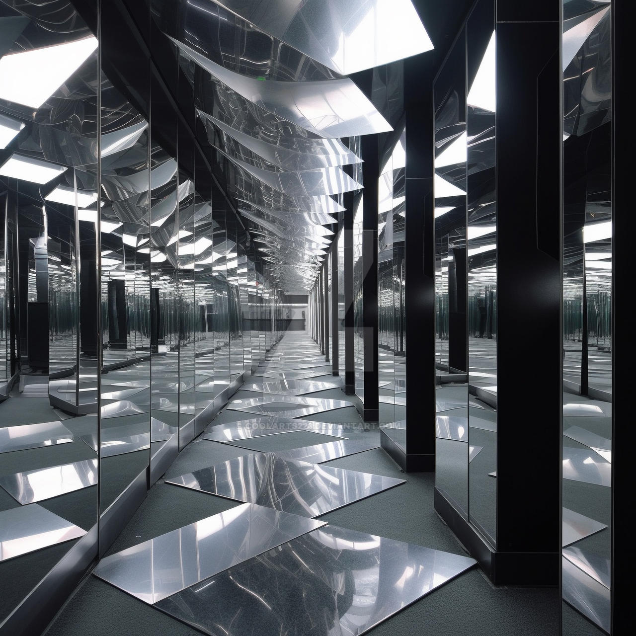 Infinite mirror reflections space by Coolarts223 on DeviantArt