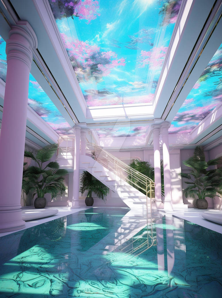Colourful abstract place with glass reflection by Coolarts223 on DeviantArt