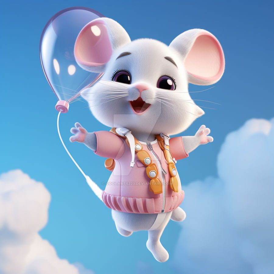Flying Colours Mouse Mouse flying with balloons by Coolarts223 on DeviantArt