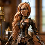 Barbie in steampunk style