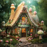 House of a good witch in enchanted forest