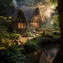 House of a good witch in enchanted forest