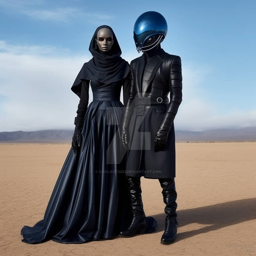 Alien couple in fashion clothes, on another planet by Coolarts223 on ...