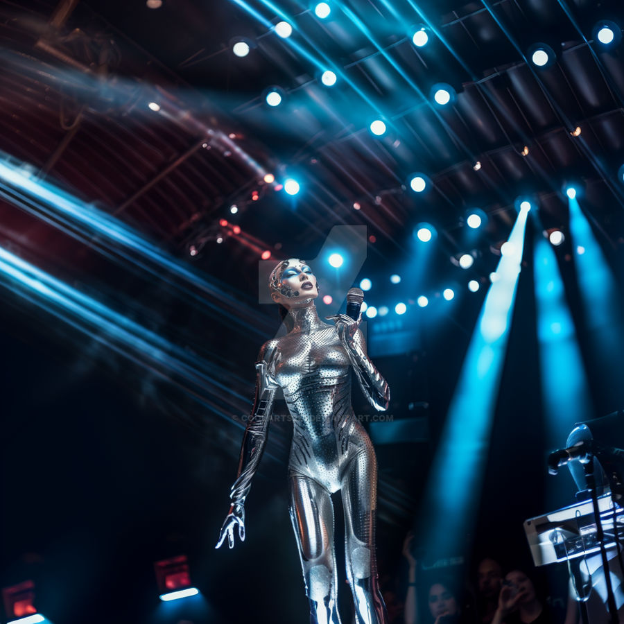 Alien Singer Alien woman as a singer on stage by Coolarts223 on DeviantArt
