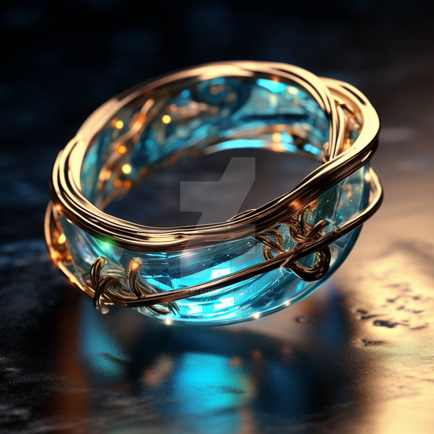 Fantasy magical light blue jewelry ring by Coolarts223 on DeviantArt