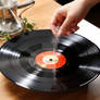 Vinyl record as a plate for meal