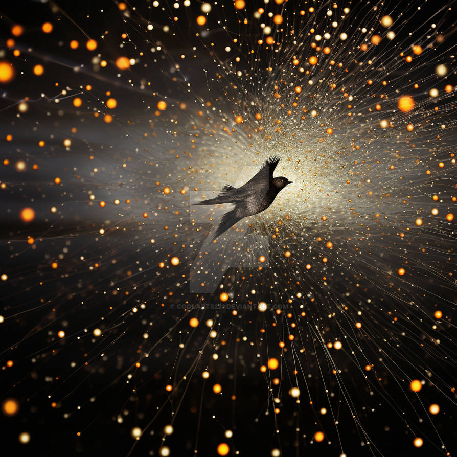 Hummingbird flying in cosmic space by Coolarts223 on DeviantArt