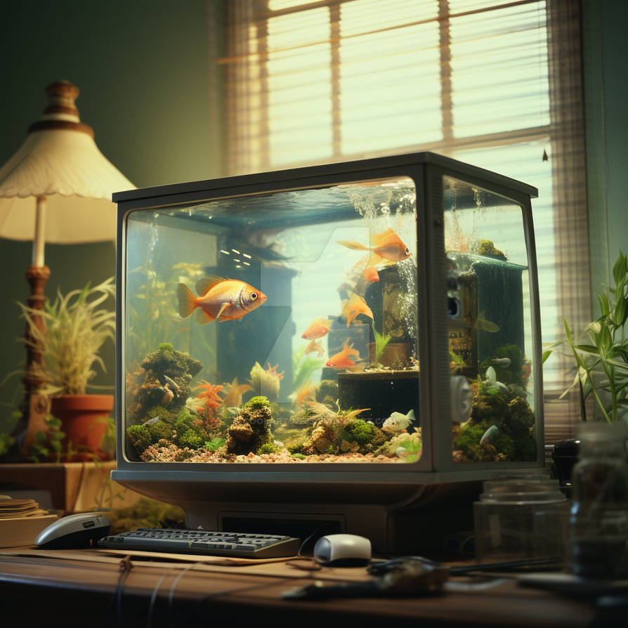 Aquarium as a computer by Coolarts223 on DeviantArt