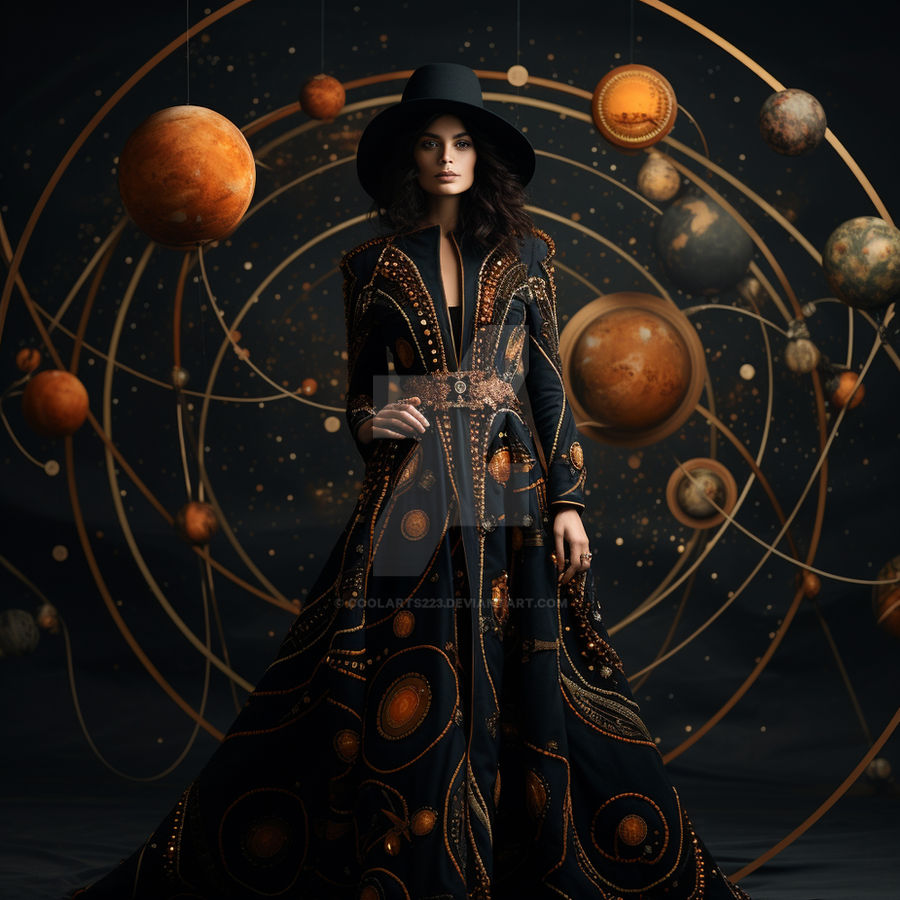 Woman In Outfit In Style Of Solar System by Coolarts223 on DeviantArt