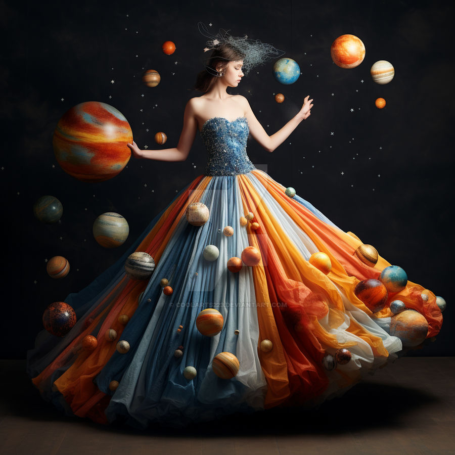 Woman In Outfit In Style Of Solar System by Coolarts223 on DeviantArt
