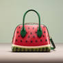 Watermelon haute couture handbag