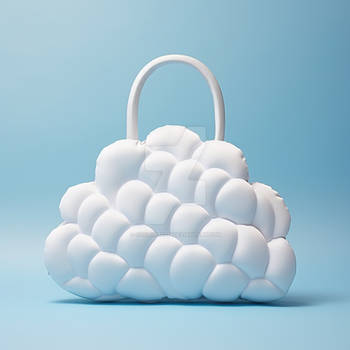 Fashionable handbag clouds inspired