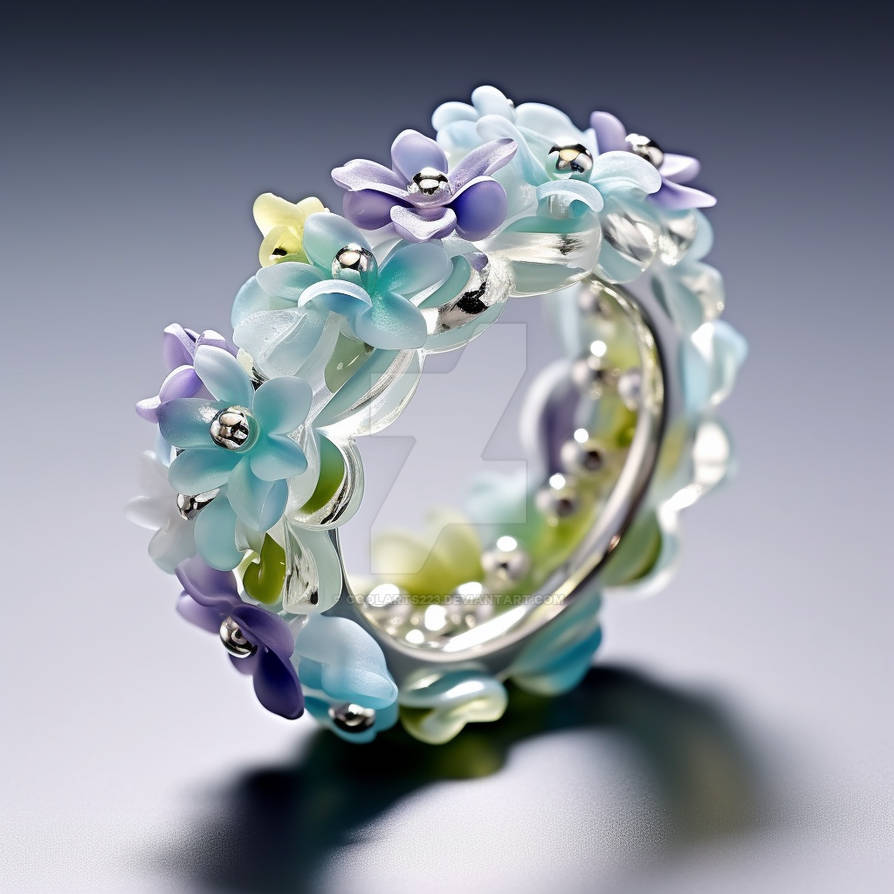Fantasy translucent ring with flowers by Coolarts223 on DeviantArt