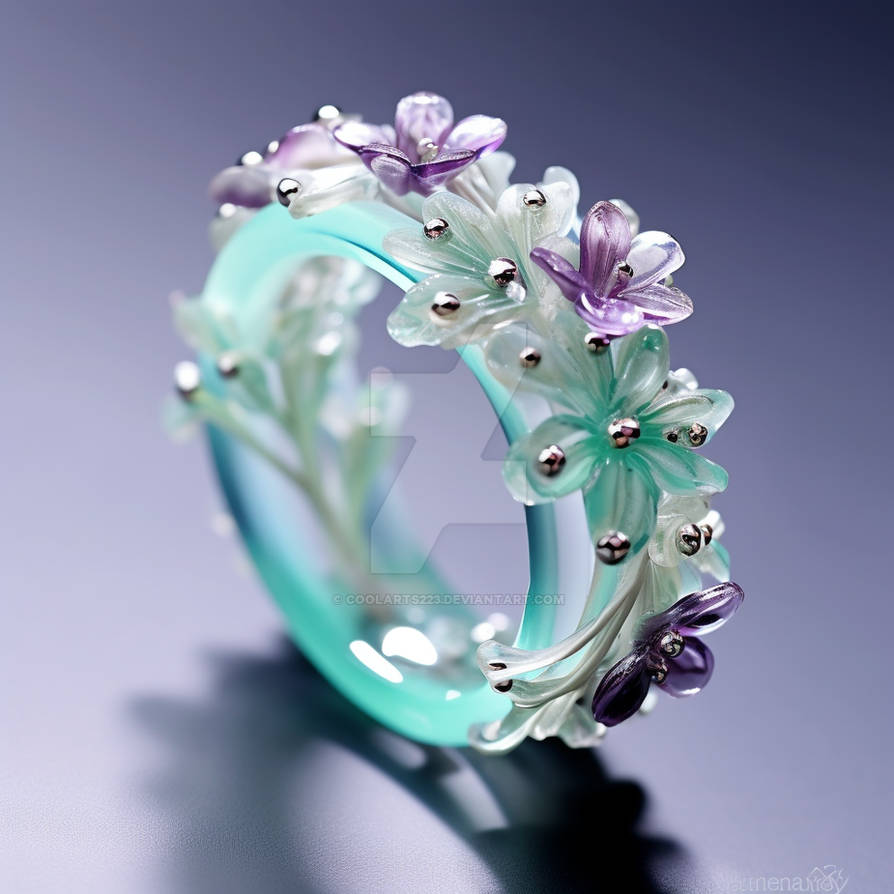 Fantasy translucent ring with flowers by Coolarts223 on DeviantArt