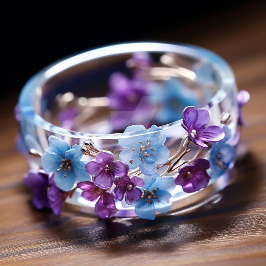 Fantasy translucent ring with flowers by Coolarts223 on DeviantArt