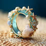 Beautiful marine ring with sea stars