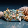 Beautiful marine ring with sea stars