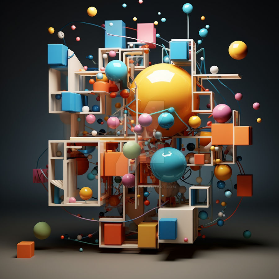 Abstract 3D colourful illustration of imagination by Coolarts223 on ...