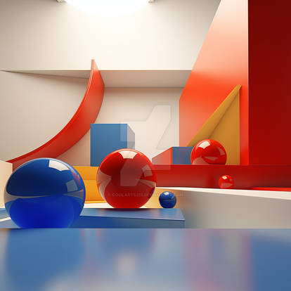 Abstract 3D colourful illustration of imagination