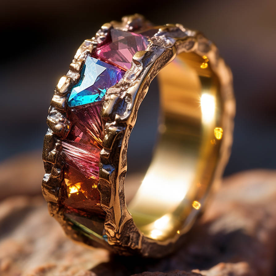 Colourful jewelry ring by Coolarts223 on DeviantArt