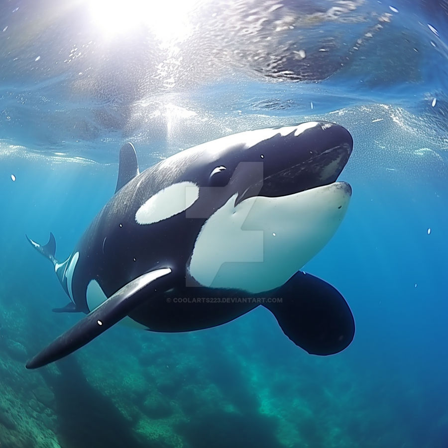 Cute orca is chasing you underwater by Coolarts223 on DeviantArt