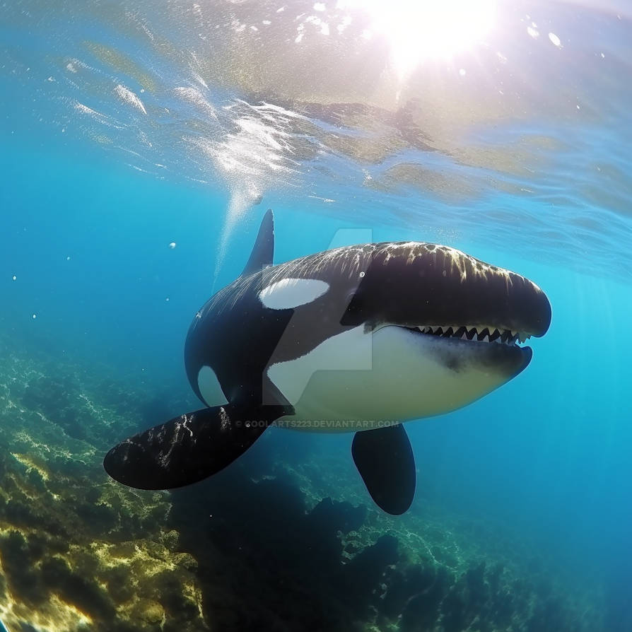 Cute orca is chasing you underwater by Coolarts223 on DeviantArt