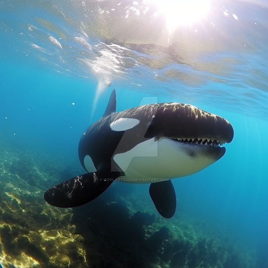 Cute orca is chasing you underwater by Coolarts223 on DeviantArt