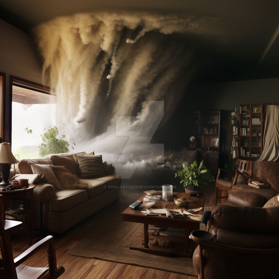 Tornado in a room by Coolarts223 on DeviantArt