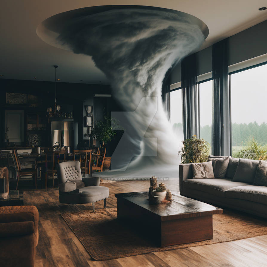Tornado in a room by Coolarts223 on DeviantArt