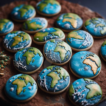 Planet Earth cookies