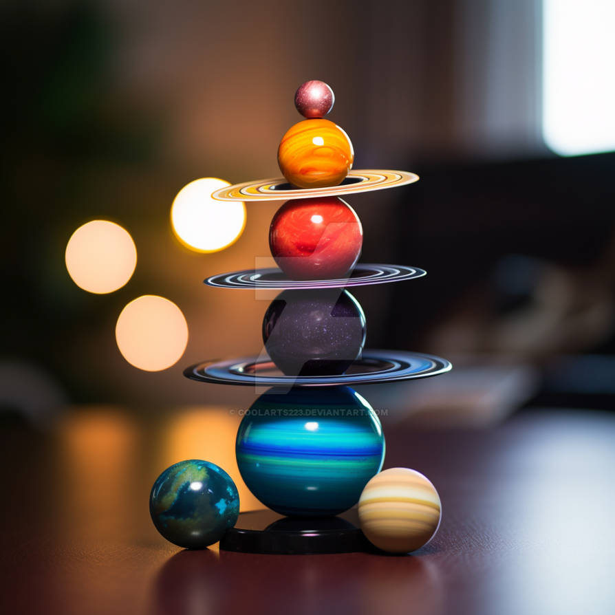 Toy pyramid made of Planets by Coolarts223 on DeviantArt