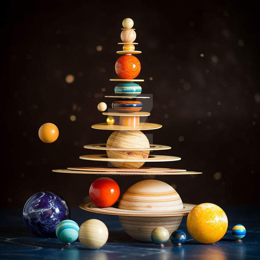 Toy pyramid made of Planets by Coolarts223 on DeviantArt