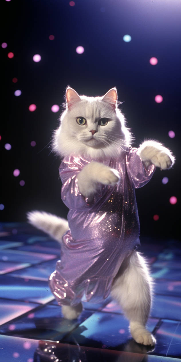 Disco Rave Cat Retro disco dancing cat. Free wallpaper by Coolarts223 on DeviantArt