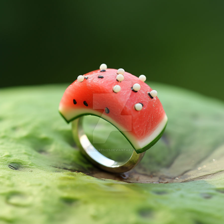 Jtv Watermelon Rings Jewelry ring watermelon inspired by Coolarts223 on DeviantArt