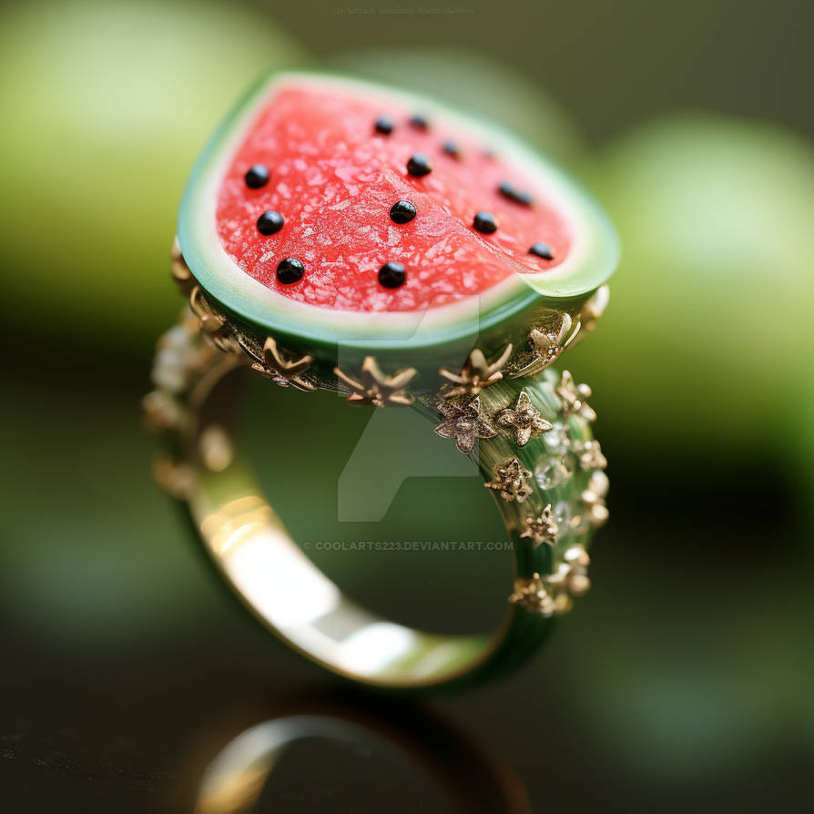 Jtv Watermelon Rings Jewelry ring watermelon inspired by Coolarts223 on DeviantArt