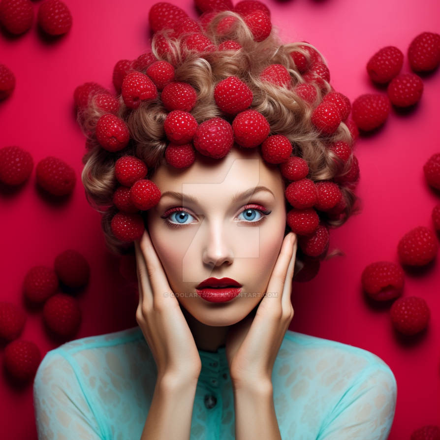 Young woman with raspberries. Fashion photoshoot by Coolarts223 on ...