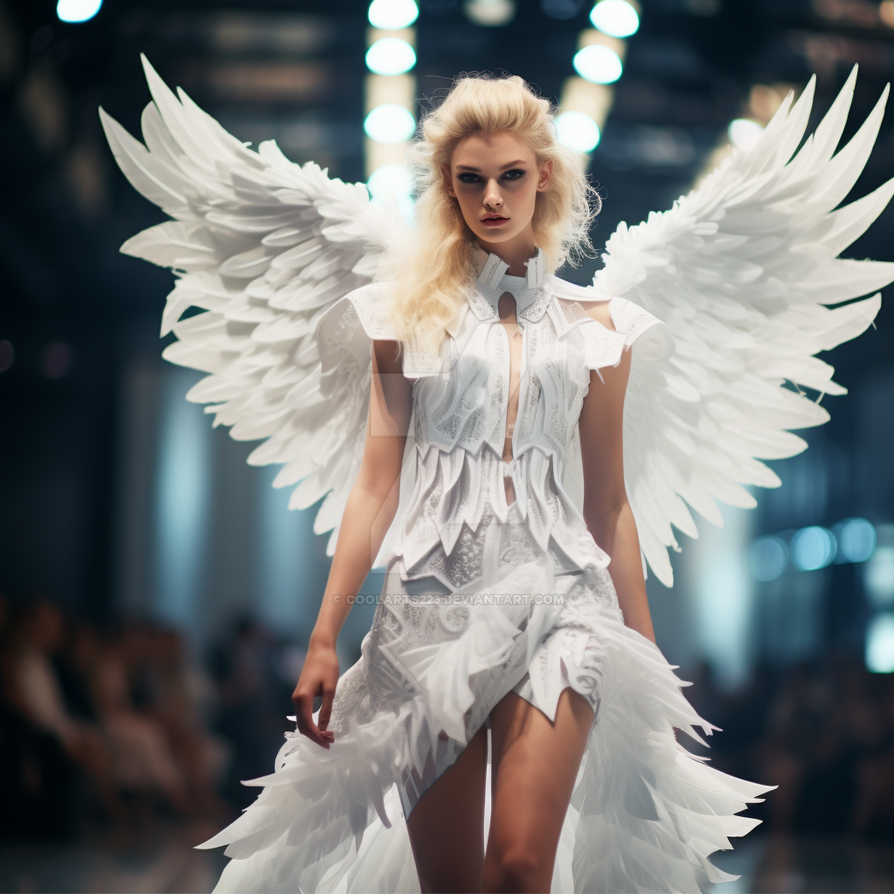 Angel woman. Fashion show by Coolarts223 on DeviantArt