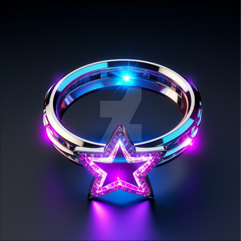 Glowing ring with star