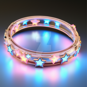 Glowing ring with stars