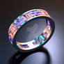 Metal colorful ring