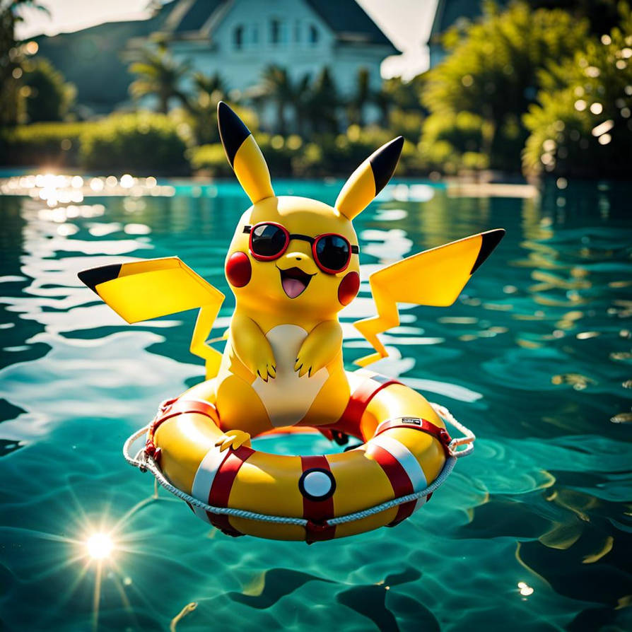 Piachu Floating Pikachu explores underwater by ChrisGraduate28 on DeviantArt