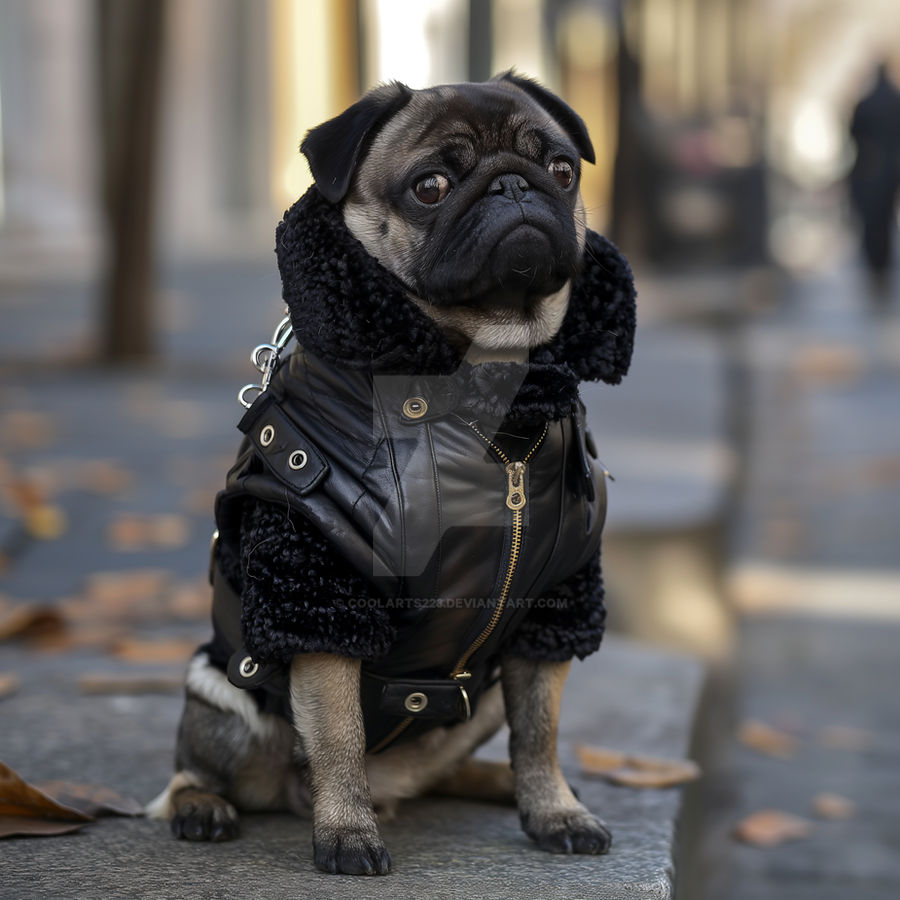Black Pug Jacket Black Pug Jacket