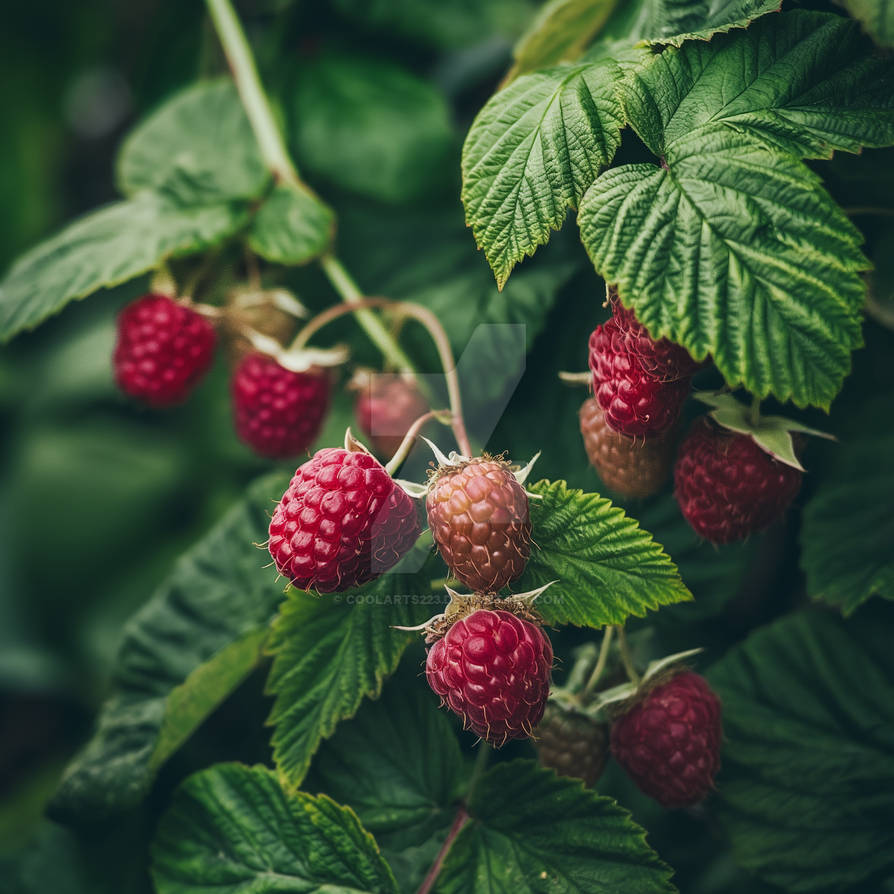 Summer Rasberry Raspberry bush in summer. Photo by Coolarts223 on DeviantArt