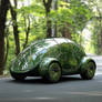 Car concept green tortoise inspired