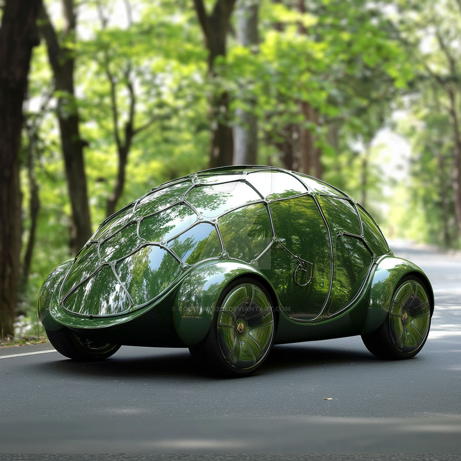 Car concept green tortoise inspired by Coolarts223 on DeviantArt