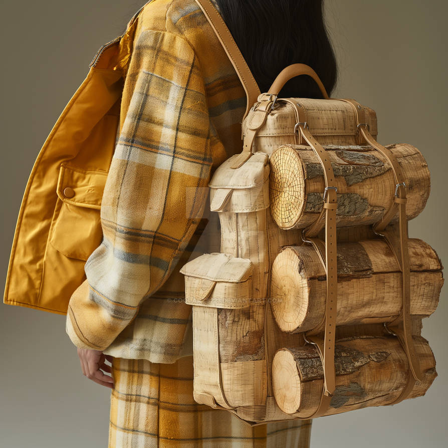 Fashionable backpack bundle of logs inspired by Coolarts223 on DeviantArt