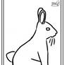 Bunny coloring page